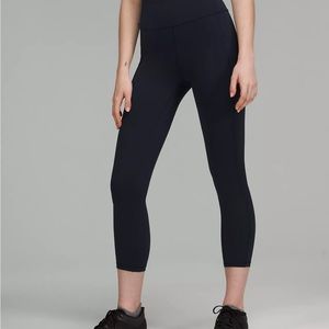 Lululemon Invigorate High-Rise Crop 23" navy blue. Size 8 (tag is ripped out).